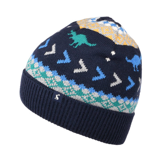 Gorro Beanie niños Toasty Dinosaur de Joules - Azul Marino
