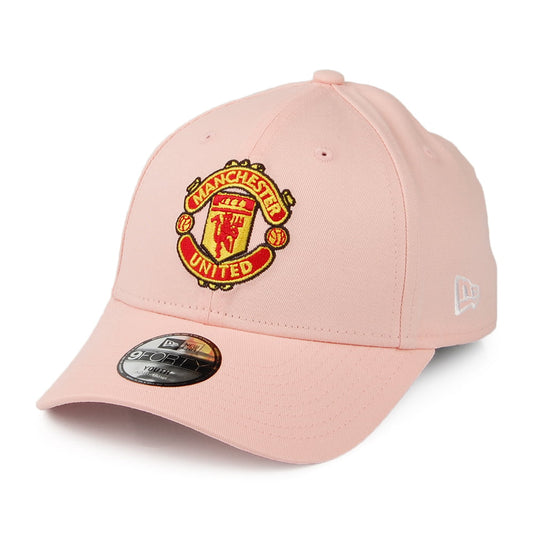 Gorra de béisbol niños 9FORTY Manchester United de algodón de New Era - Rosa