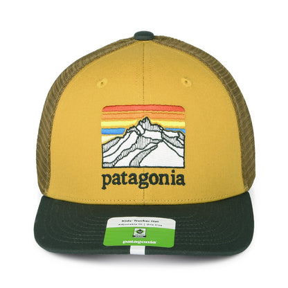 Gorra Trucker niños Line Logo Ridge de algodón orgánico de Patagonia - Trigo