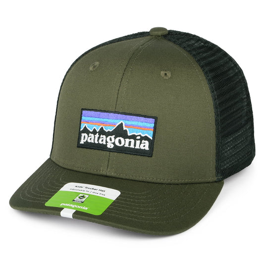 Gorra Trucker niños P-6 Logo de algodón orgánico de Patagonia - Verde