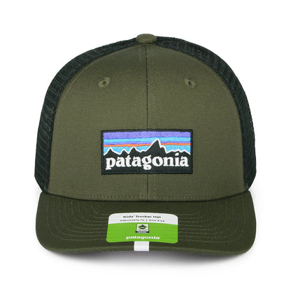 Gorra Trucker niños P-6 Logo de algodón orgánico de Patagonia - Verde