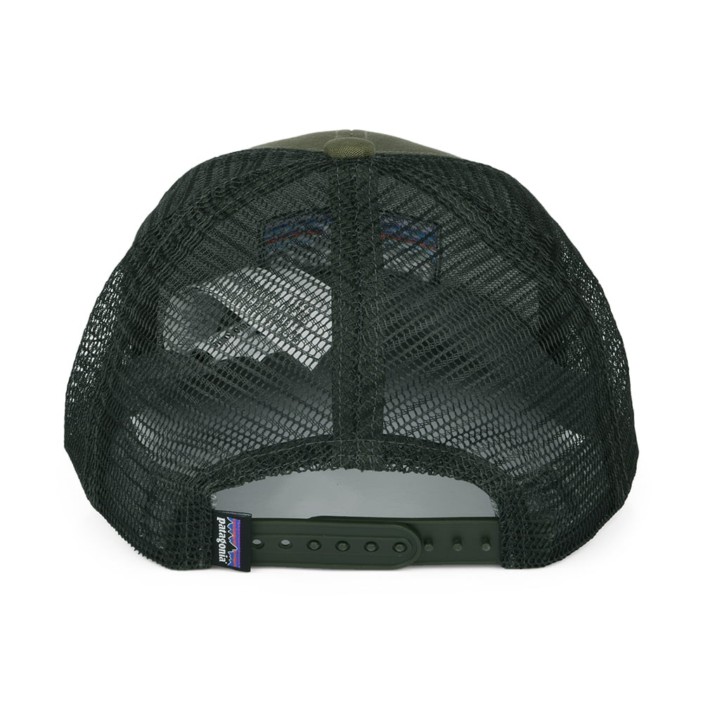 Gorra Trucker niños P-6 Logo de algodón orgánico de Patagonia - Verde