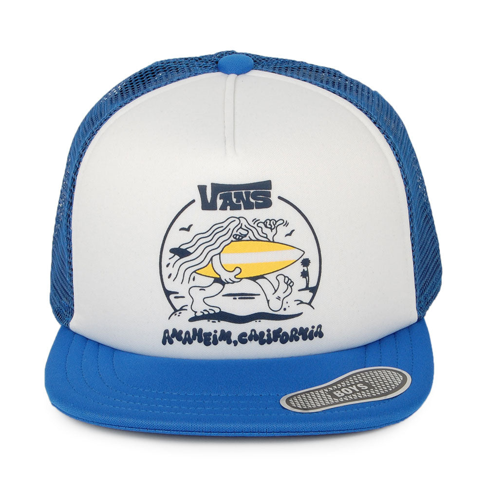 Gorra Trucker niños Where's The Beach de Vans - Blanco-Azul Real