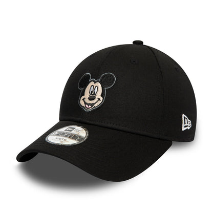 Gorra de béisbol 9FORTY Disney Character Face Mickey Mouse de New Era - Negro