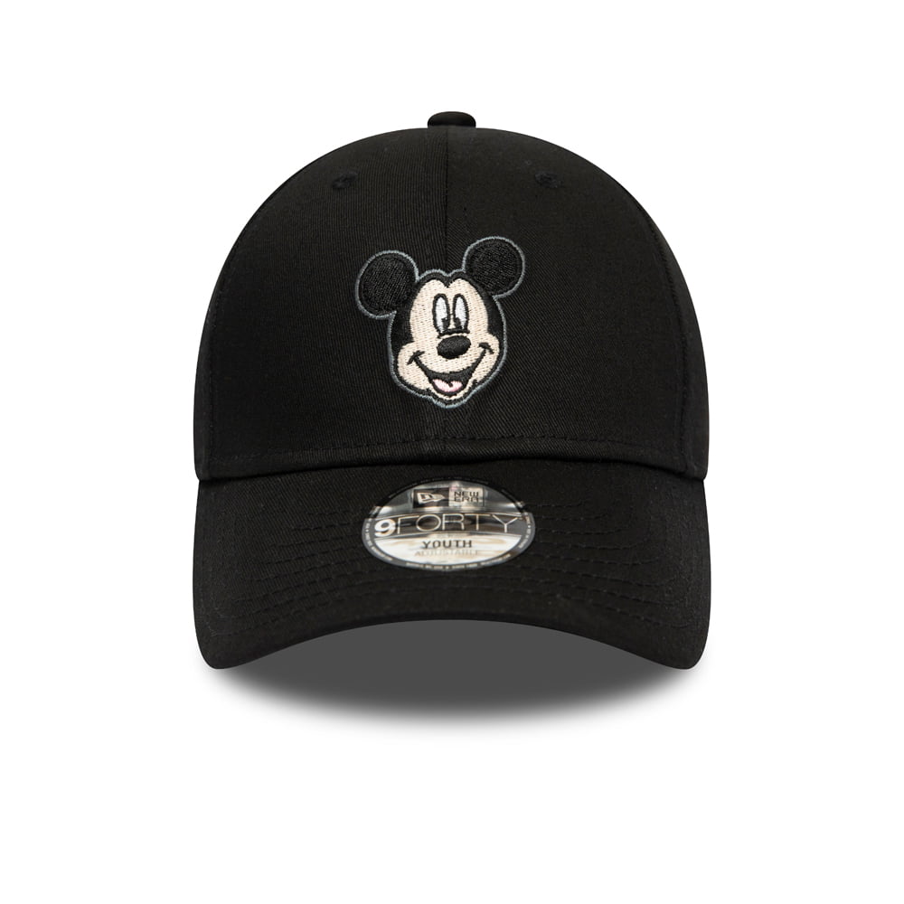 Gorra de béisbol 9FORTY Disney Character Face Mickey Mouse de New Era - Negro