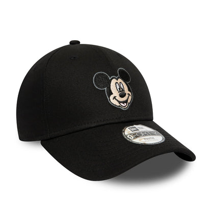 Gorra de béisbol 9FORTY Disney Character Face Mickey Mouse de New Era - Negro