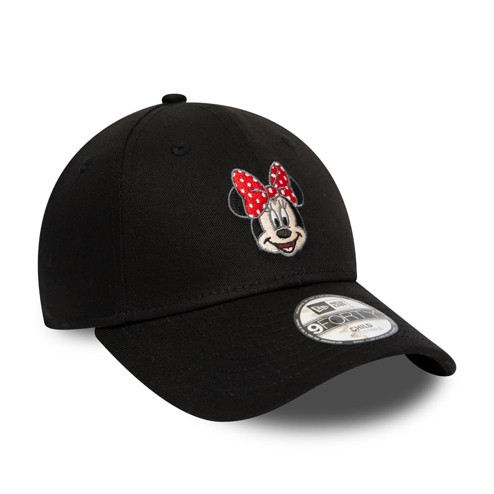 Gorra de béisbol niños 9FORTY Disney Character Face Minnie Mouse de New Era - Negro