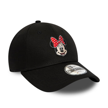 Gorra de béisbol niños 9FORTY Disney Character Face Minnie Mouse de New Era - Negro