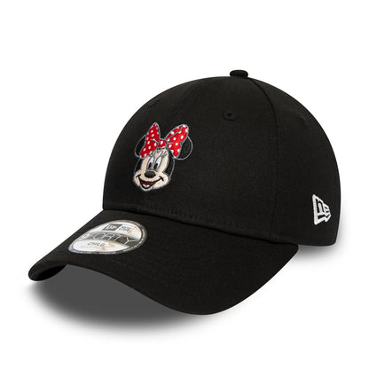 Gorra de béisbol niños 9FORTY Disney Character Face Minnie Mouse de New Era - Negro