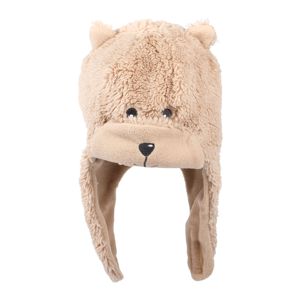 Gorro Beanie niñas Animal con orejeras de Scala - Gris Topo