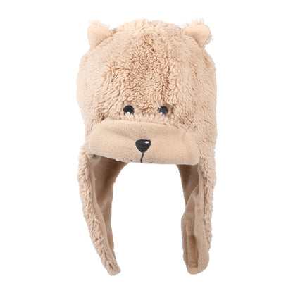 Gorro Beanie niñas Animal con orejeras de Scala - Gris Topo