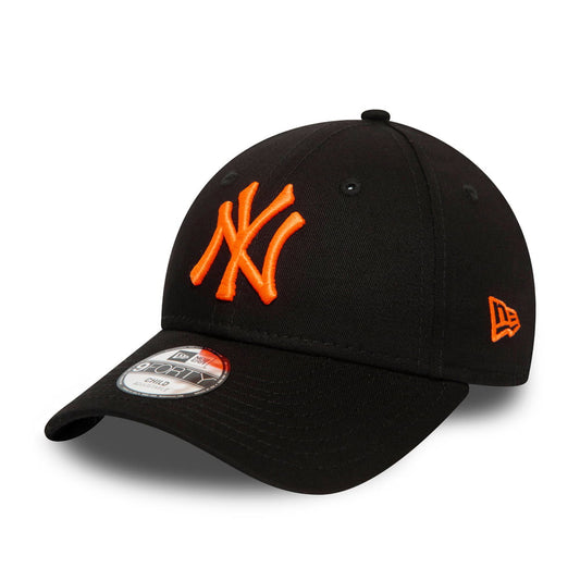 Gorra de béisbol niños 9FORTY MLB New York Yankees de New Era - Negro-Naranja