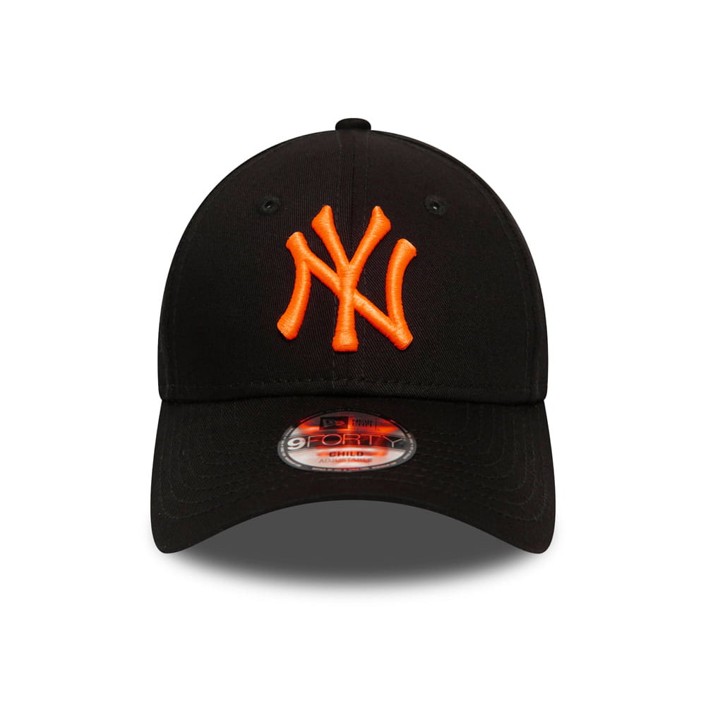 Gorra de béisbol niños 9FORTY MLB New York Yankees de New Era - Negro-Naranja