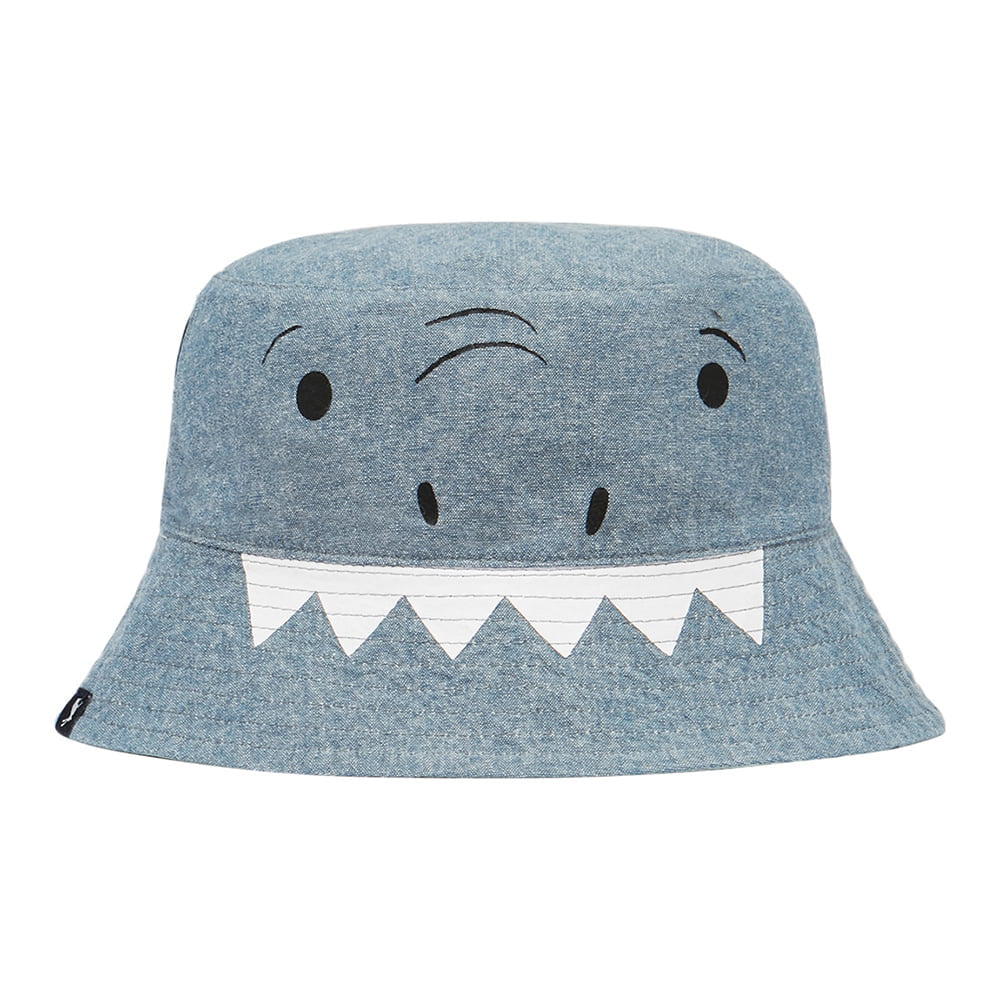 Sombrero de pescador niños Brit Sharks reversible de Joules - Verde Claro