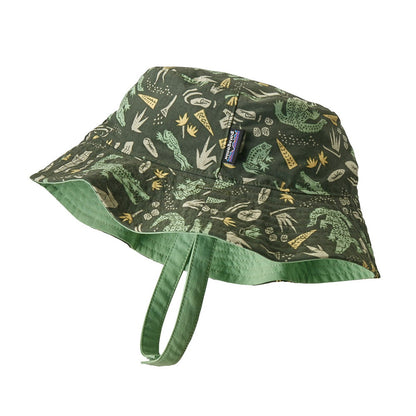 Sombrero de pescador bebé reversible Sol de Patagonia - Verde