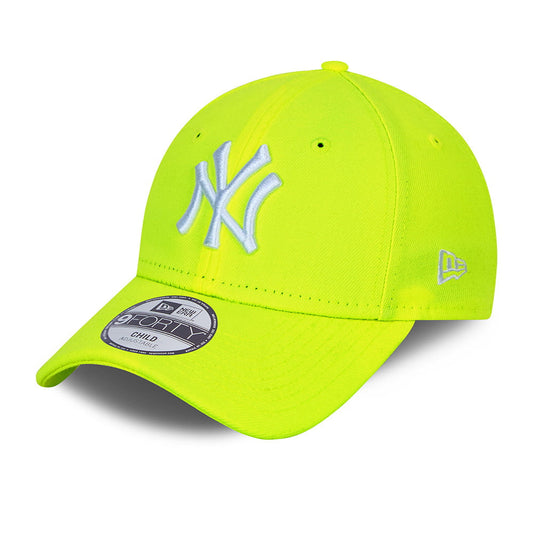 Gorra de béisbol niños 9FORTY MLB Neon Pack New York Yankees de New Era - Amarillo Neon-Blanco