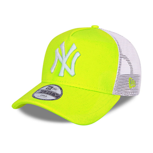 Gorra Trucker niños A-Frame MLB Tonal Mesh New York Yankees de New Era - Amarillo Neón