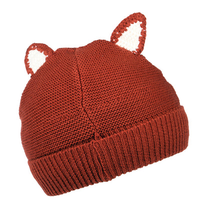 Gorro Beanie niños Fox Face de Joules - Rojo-Crema