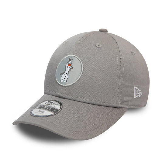 Gorra de béisbol niños 9FORTY Disney Character Logo Olaf de New Era - Gris