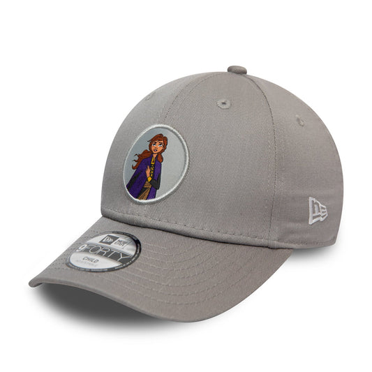 Gorra de béisbol niños 9FORTY Disney Character Logo Anna de New Era - Gris