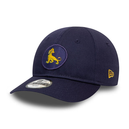 Gorra de béisbol bebé 9FORTY Disney Character Logo Simba de New Era - Azul Marino