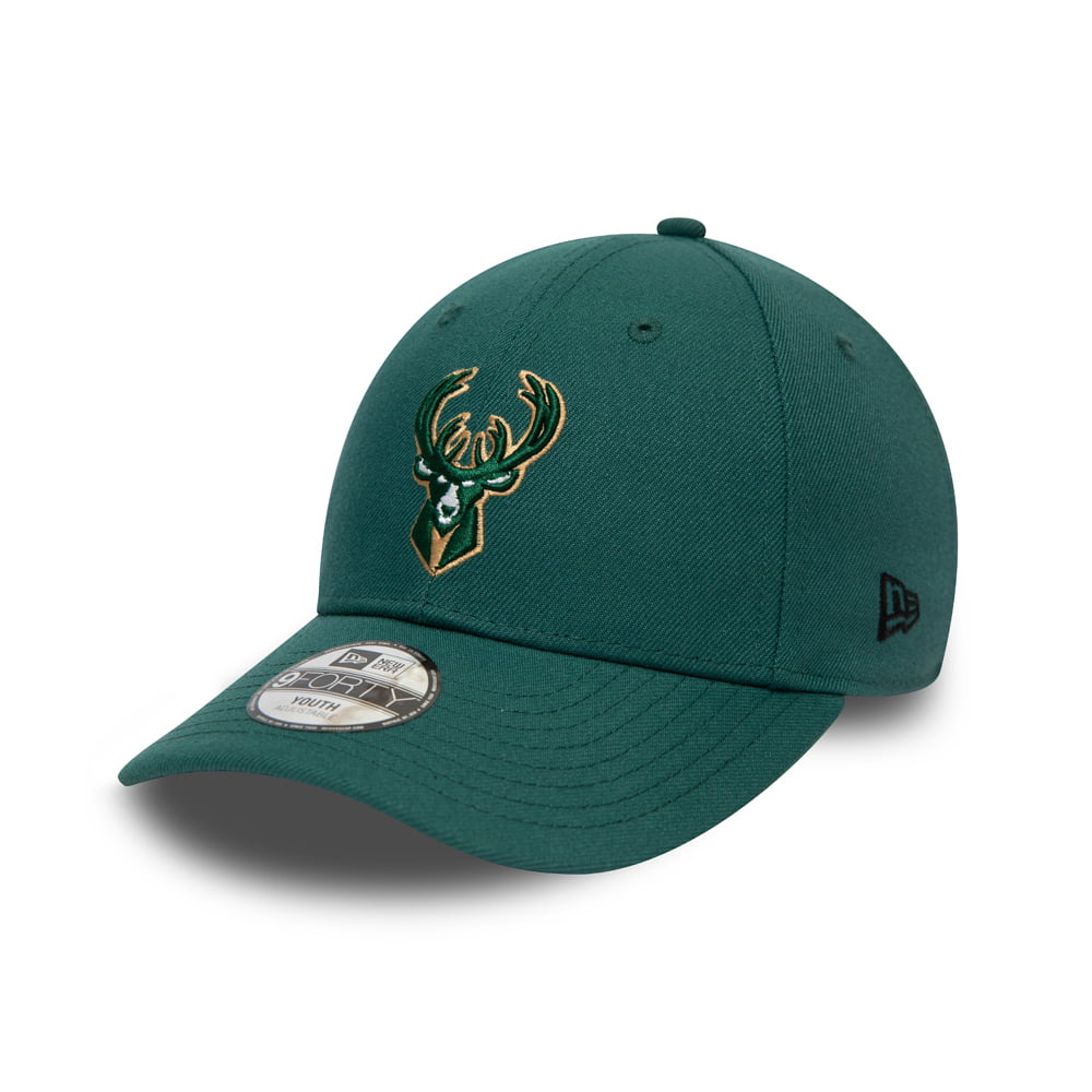 Gorra de béisbol niños 9FORTY NBA The League Milwaukee Bucks de New Era - Verde Pino