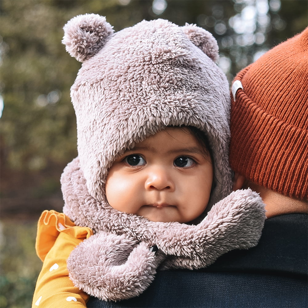 Gorro Beanie bebé Noa Bear de Barts - Marrón