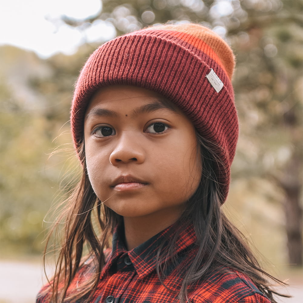 Gorro Beanie Metrop de Barts - Burdeos-Ladrillo