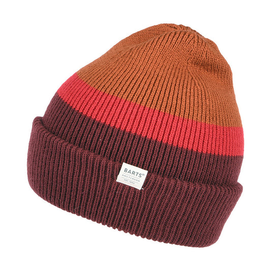 Gorro Beanie Metrop de Barts - Burdeos-Ladrillo