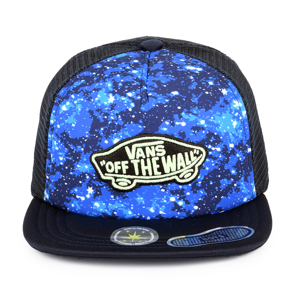 Gorra Trucker niños Classic Patch Galactic Glow de Vans - Azul Marino