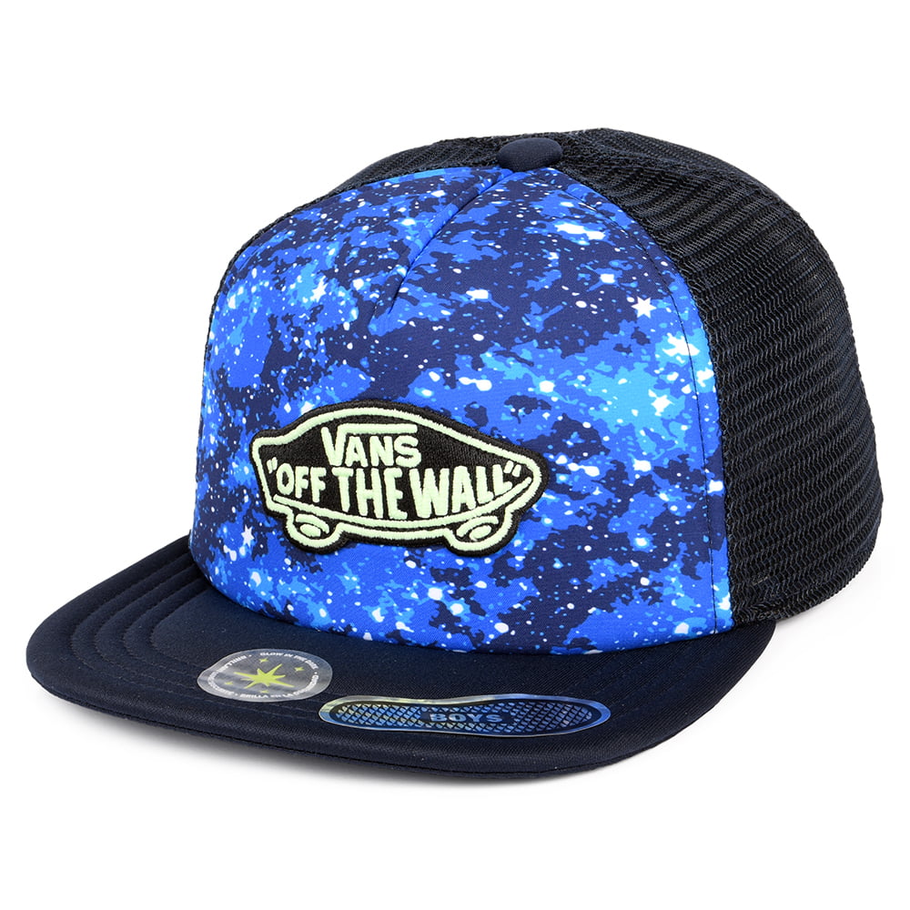 Gorra Trucker niños Classic Patch Galactic Glow de Vans - Azul Marino