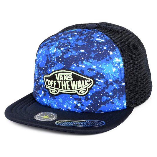 Gorra Trucker niños Classic Patch Galactic Glow de Vans - Azul Marino