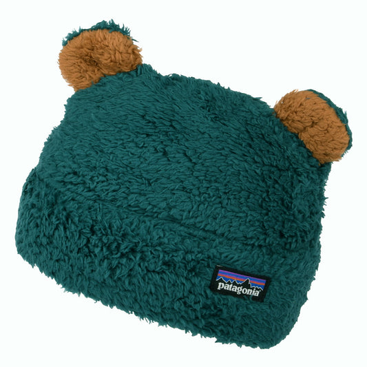 Gorro Beanie bebé Furry Friends de Patagonia - Verde Oscuro