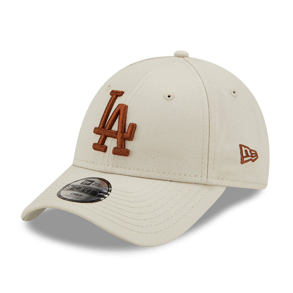 Gorra de béisbol niños 9FORTY MLB League Essential L.A. Dodgers de New Era - Piedra-Caramelo