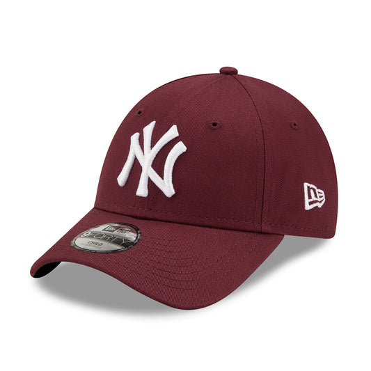 Gorra de béisbol niños 9FORTY MLB League Essential New York Yankees de New Era - Granate-Blanco