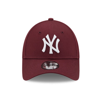 Gorra de béisbol niños 9FORTY MLB League Essential New York Yankees de New Era - Granate-Blanco