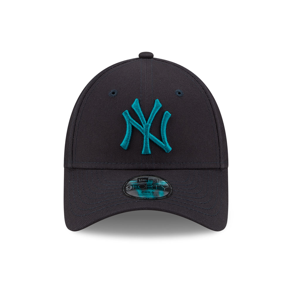 Gorra de béisbol niños 9FORTY MLB League Essential New York Yankees de New Era - Verde Azulado-Azul Verdoso