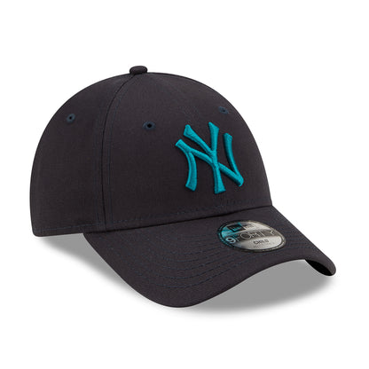 Gorra de béisbol niños 9FORTY MLB League Essential New York Yankees de New Era - Verde Azulado-Azul Verdoso