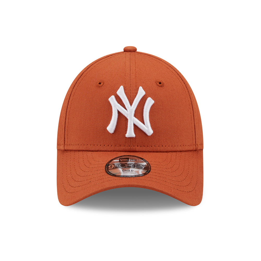 Gorra de béisbol niños 9FORTY MLB League Essential New York Yankees de New Era - Ocre-Blanco
