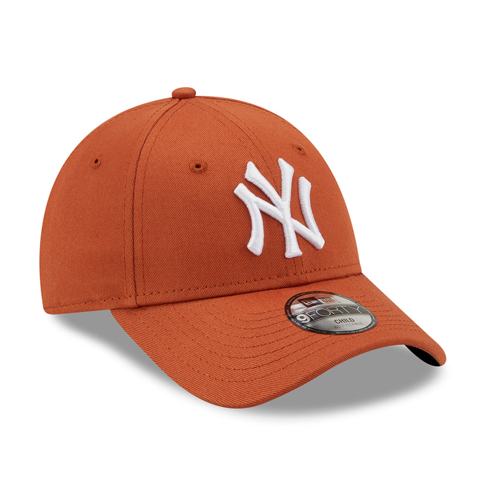 Gorra de béisbol niños 9FORTY MLB League Essential New York Yankees de New Era - Ocre-Blanco