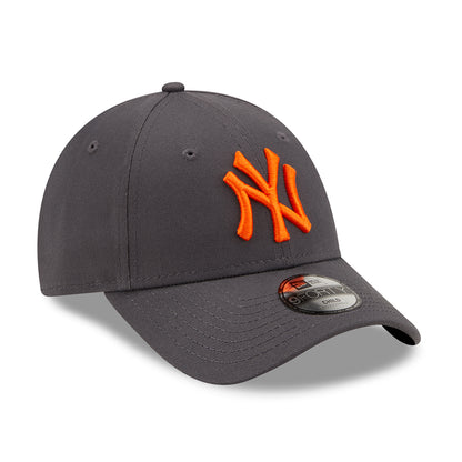 Gorra de béisbol niños 9FORTY MLB League Essential New York Yankees de New Era - Grafito-Naranja