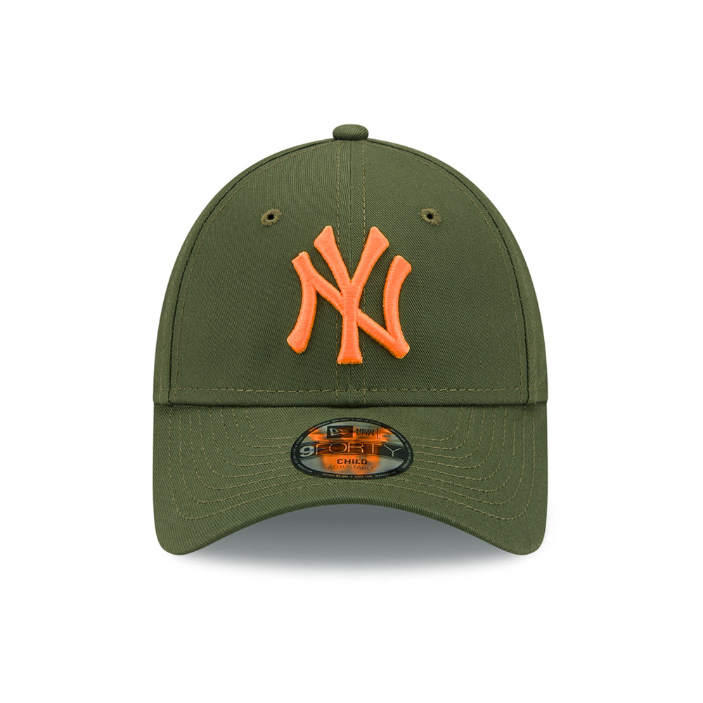 Gorra de béisbol 9FORTY MLB League Essential New York Yankees de New Era - Oliva-Naranja