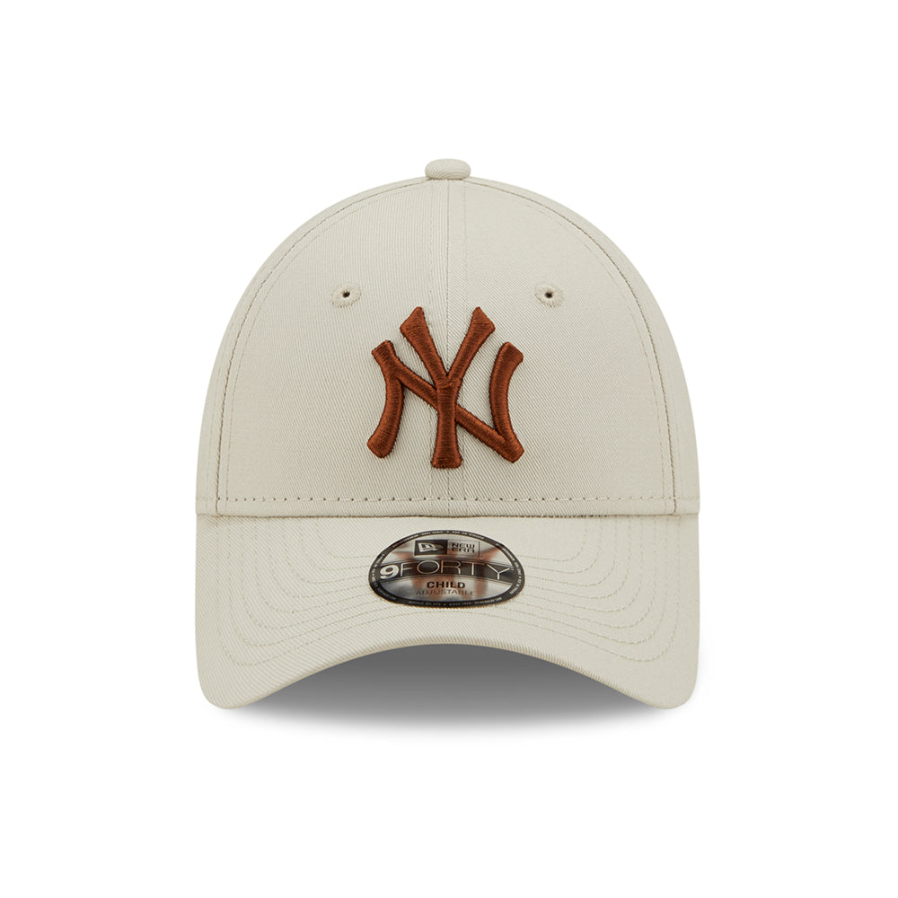 Gorra de béisbol niños 9FORTY MLB League Essential New York Yankees de New Era - Piedra-Caramelo