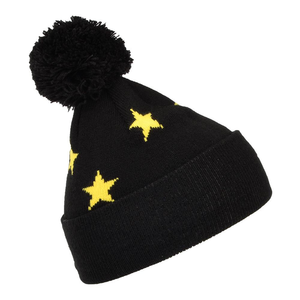 Gorro con pompón Star Batman de New Era - Negro-Amarillo