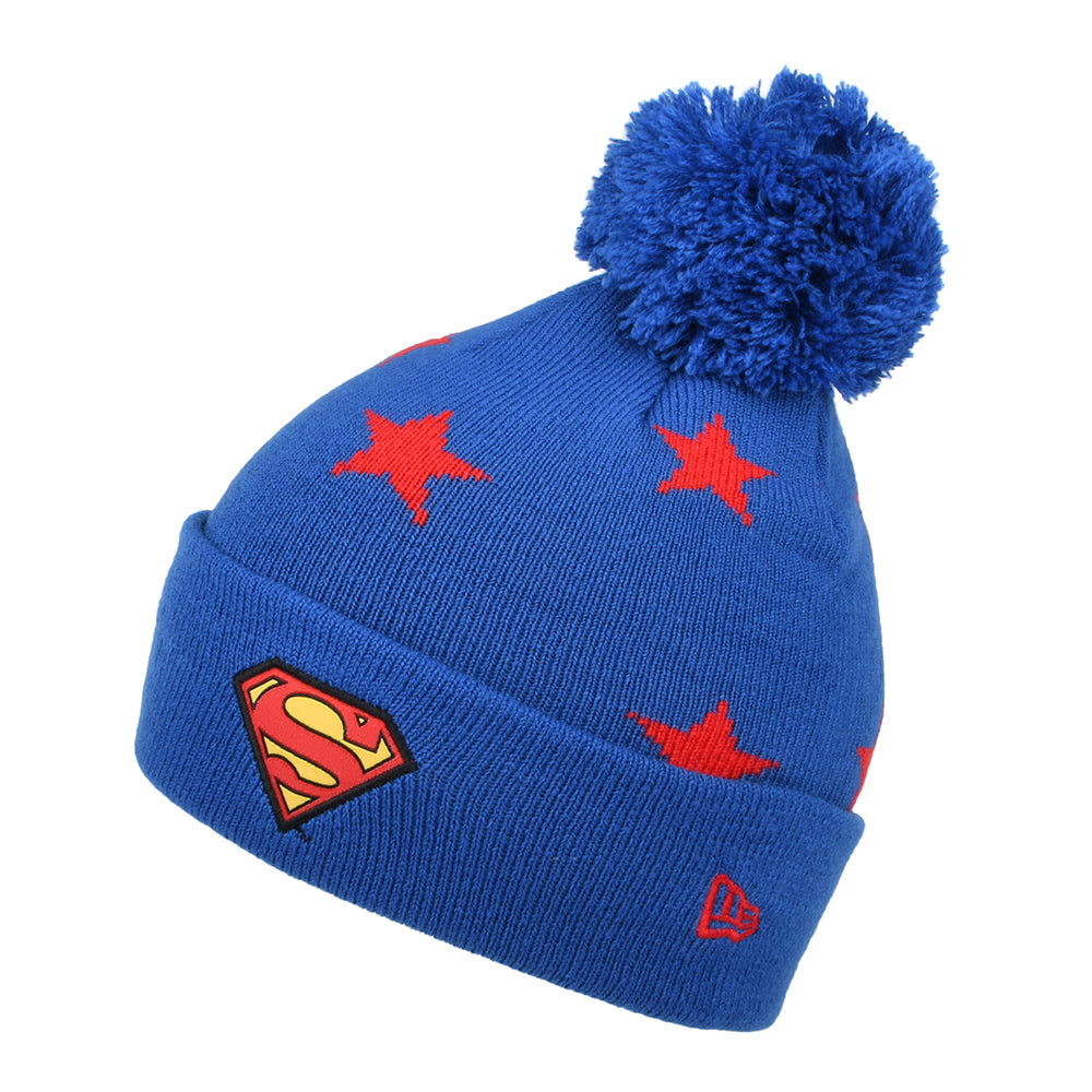 Gorro con pompón Star Superman de New Era - Azul-Rojo