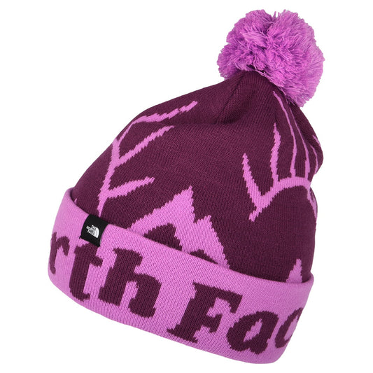 Gorro con pompón niños Ski Tuke de The North Face - Morado