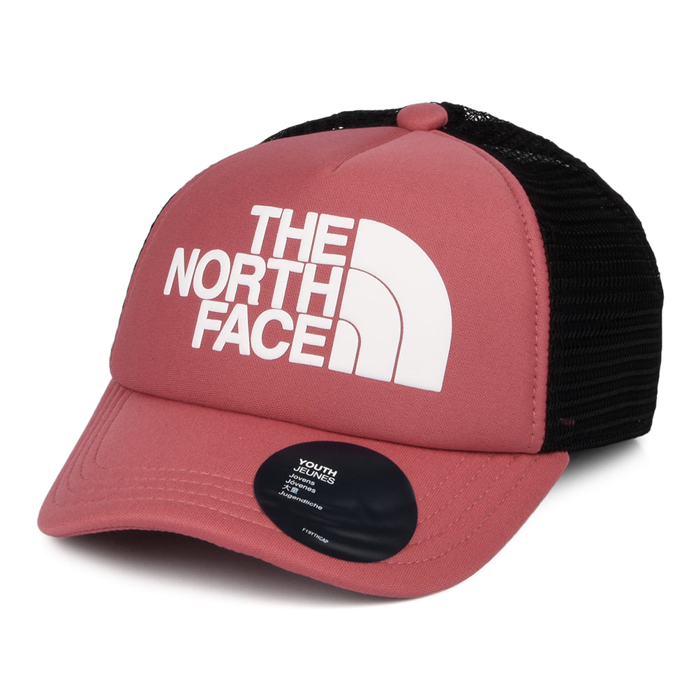 Gorra Trucker niños Logo de The North Face - Rosa Violáceo