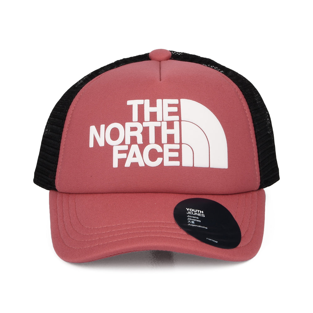 Gorra Trucker niños Logo de The North Face - Rosa Violáceo