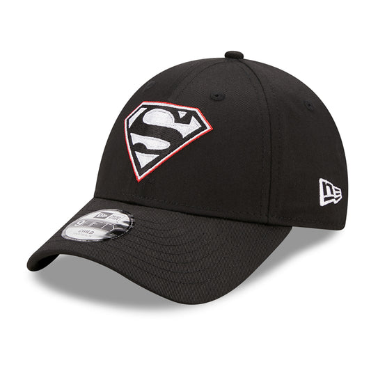 Gorra de béisbol niños 9FORTY Character Logo Superman de New Era - Negro