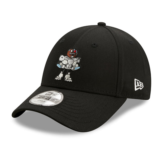 Gorra de béisbol niños 9FORTY Titan Character Teen Titan Cyborg de New Era - Negro